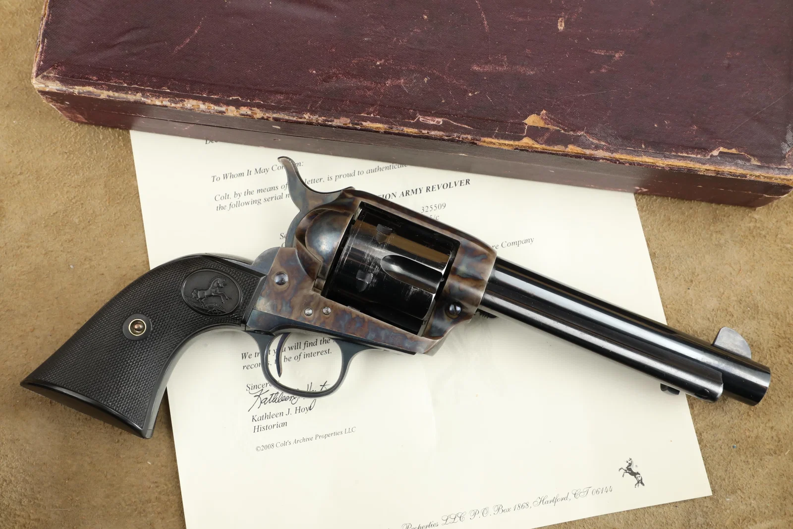 MINTY Boxed Colt 1st Generation Single Action Army SAA 5 1/2" .45 Revolver, 1913 C&R