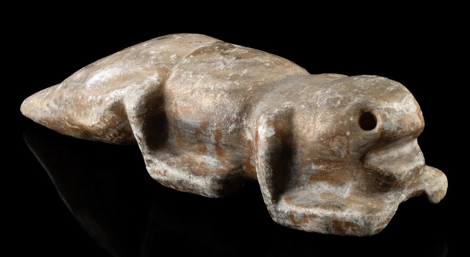 Mississippian Stone Tadpole Effigy