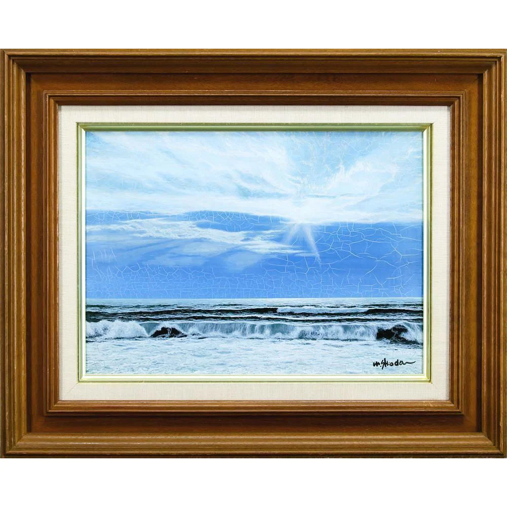 Mitsuo Shiota, "Twilight over the Sea of Japan," Oil painting, Size 4