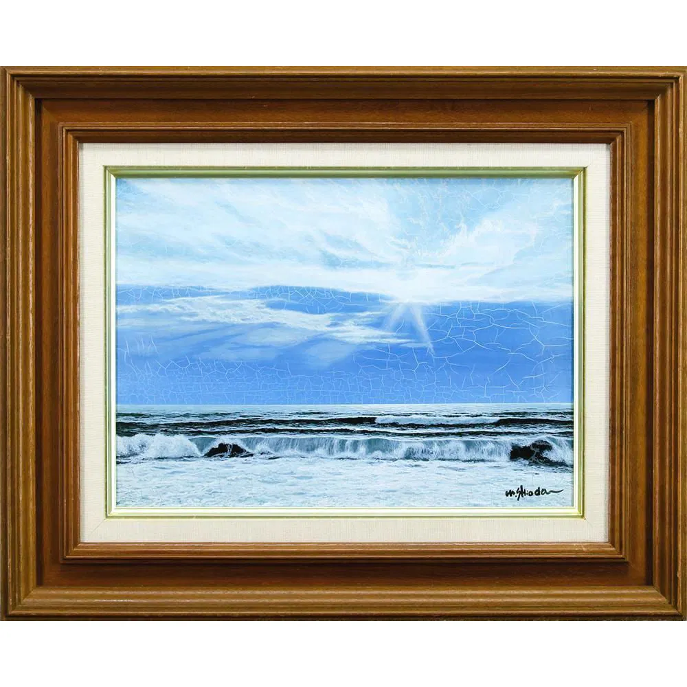 Mitsuo Shiota, "Twilight over the Sea of ??Japan," Oil painting, Size 4