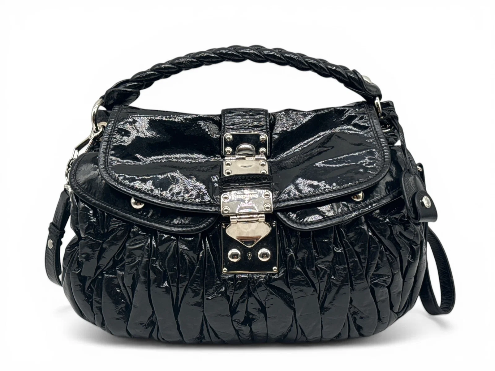 Miu Miu Matelasse Coffer Hobo Bag