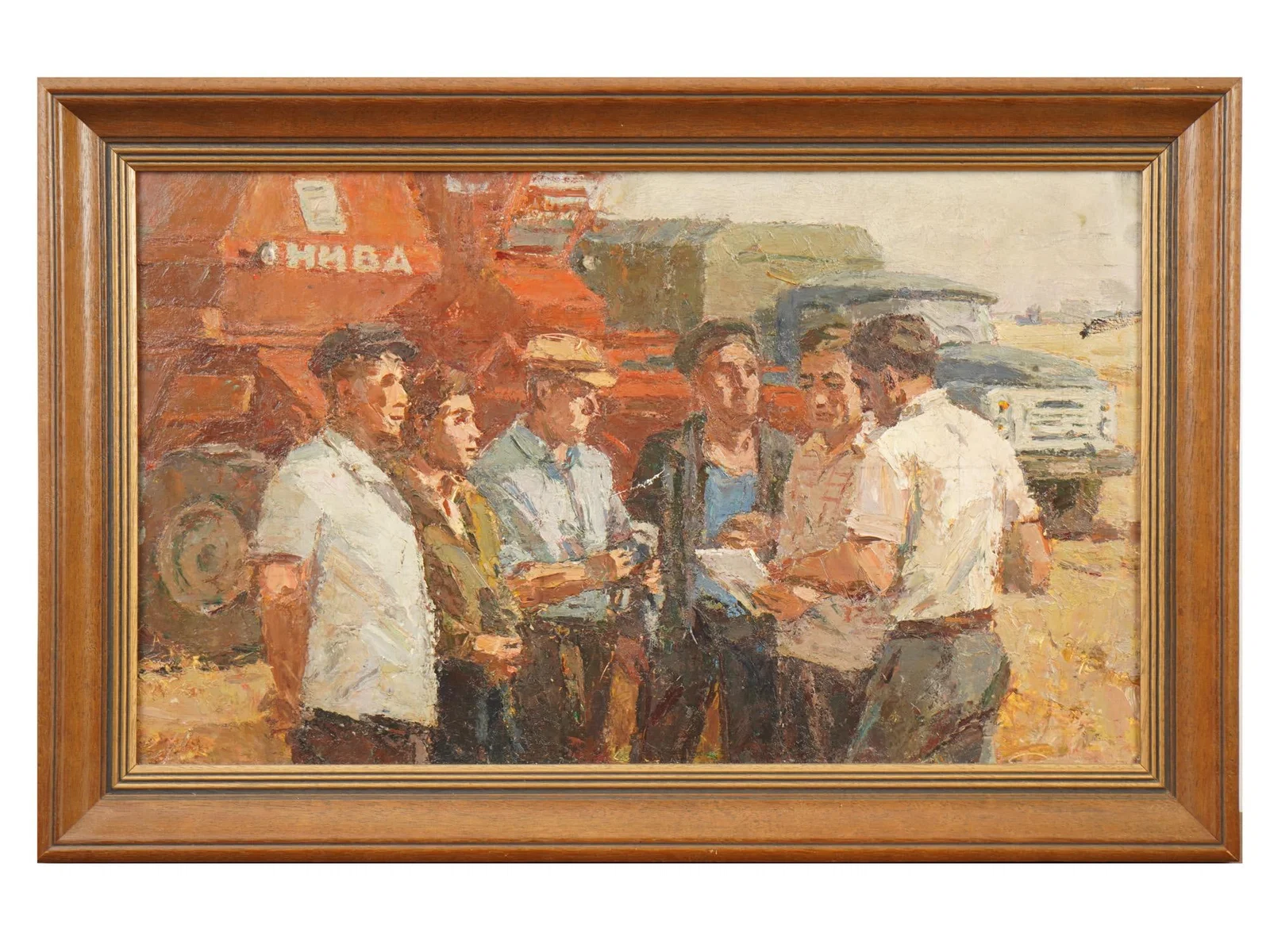 MODERN RUSSIAN PAINTING IGOR RUBINSKY MACHINE OPERATORS