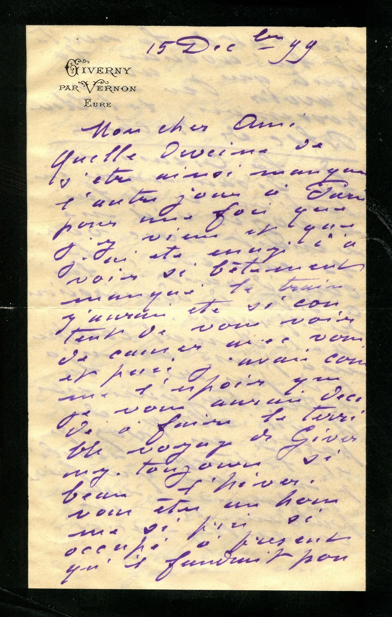 MONET CLAUDE: (1840-1926) Monet on painting in London and gifting Clemenceau ´ Le Bloc´, today
