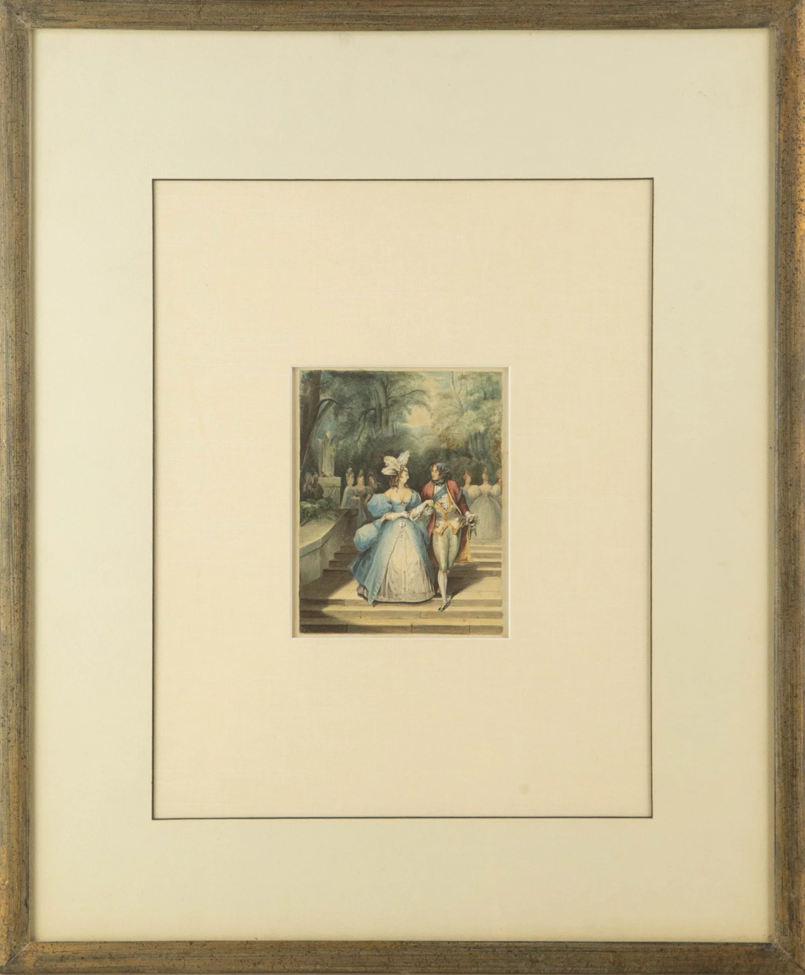 Monogrammed 'G.L.' & Dated 1832 "" Watercolor 19th Century School