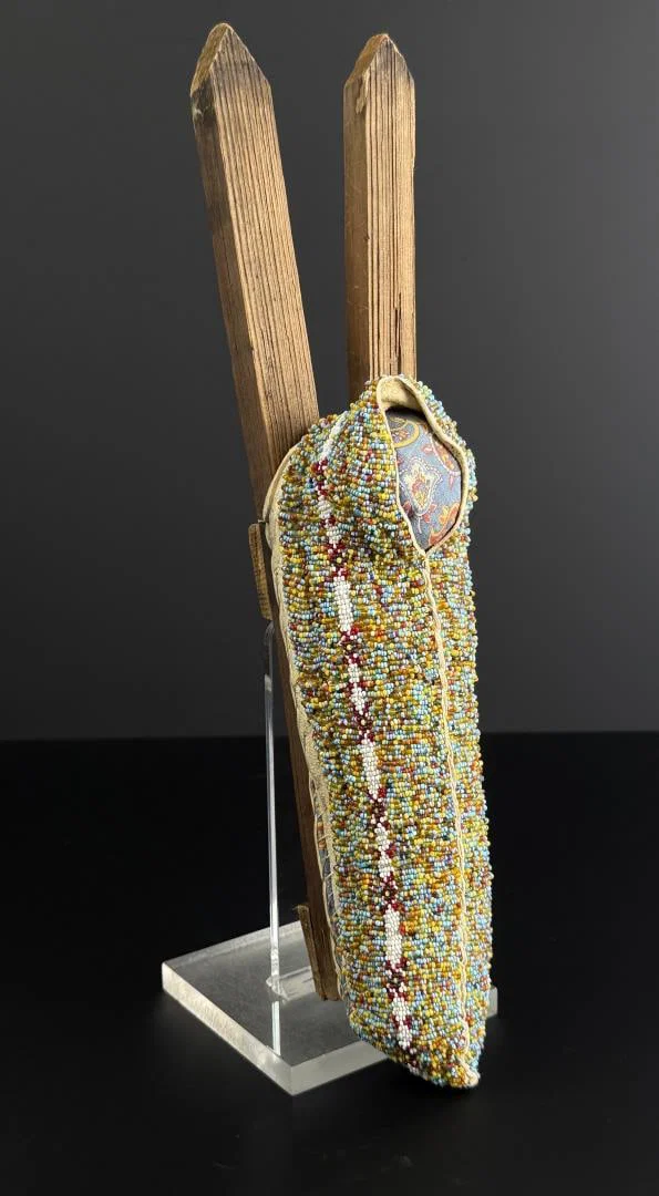 Montana Crow Indian Beaded Miniature Cradleboard