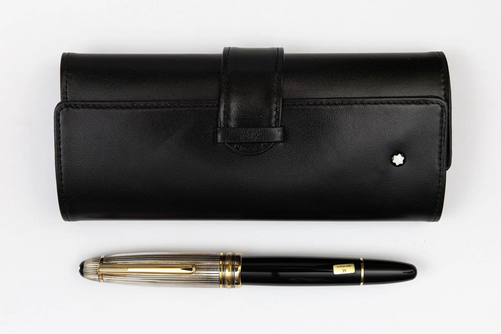 Montblanc 147DS Travellers Doue Sterling Silver Fountain Pen & Case