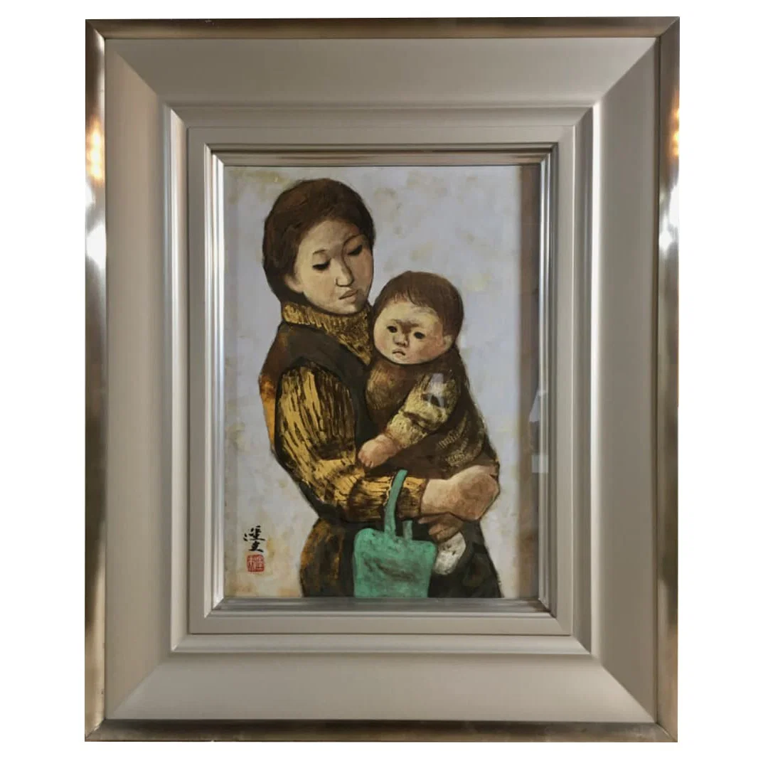 mori Kazuo, "BoshizO" (Mother and Child Image), Japanese Painting, No. 4