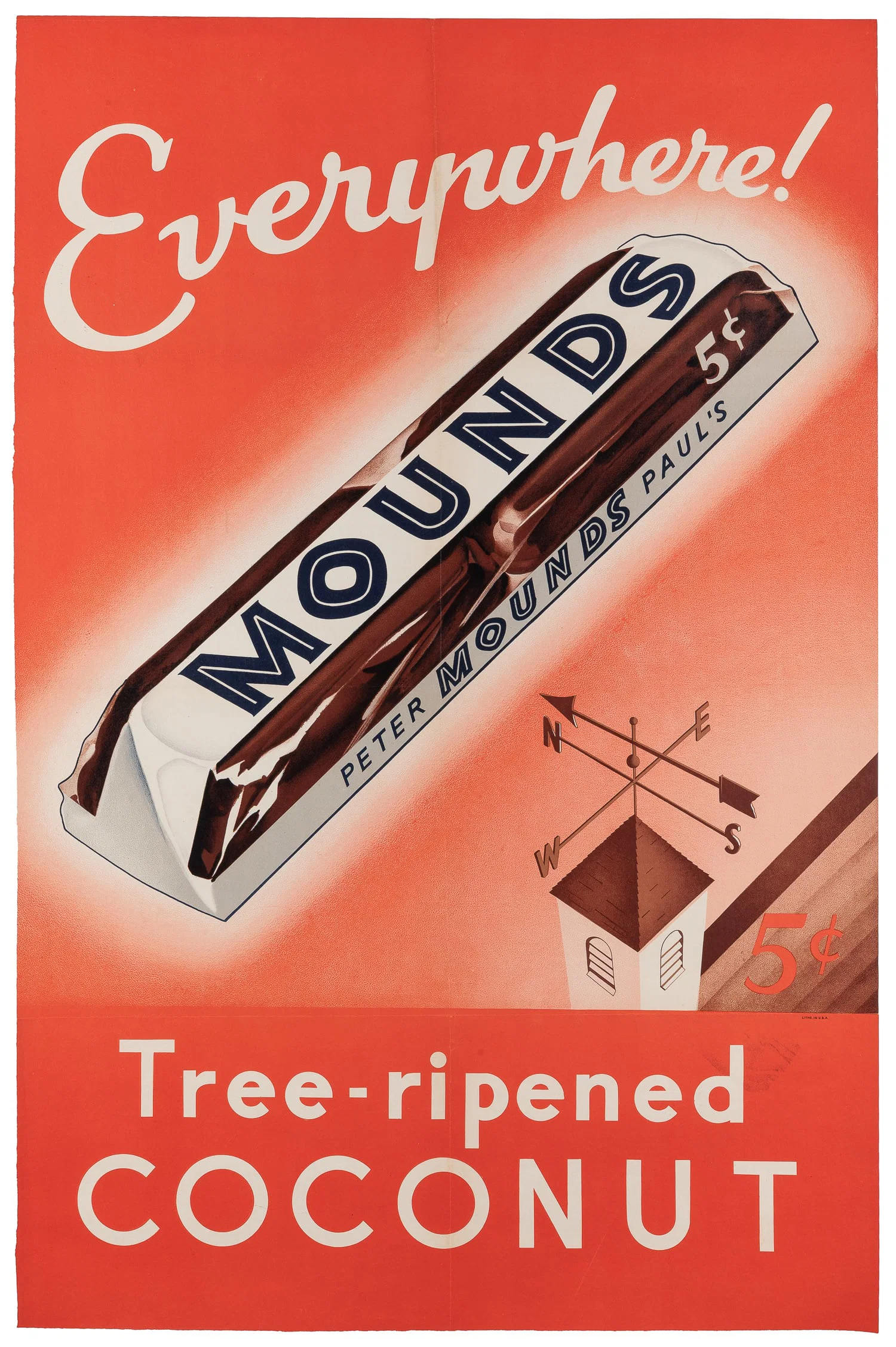 Mounds / Everywhere! Tree-ripened coconut.