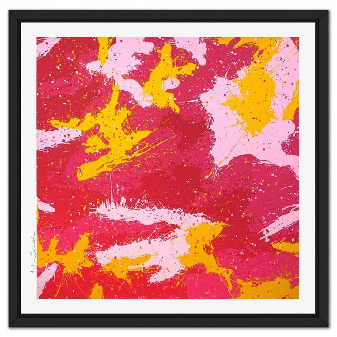 Mr. Brainwash, "Camo Splash F" Framed Limited Edition Silk Screen, Hand Signed with Certificate of