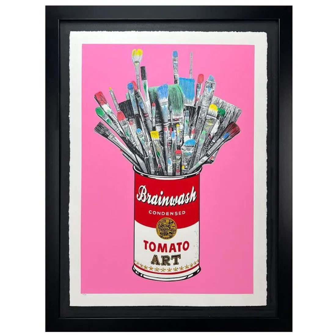 Mr. Brainwash, "Tomato Pop (Pink)" Framed Limited Edition Studio Proof Hand-Finished Silk Screen.