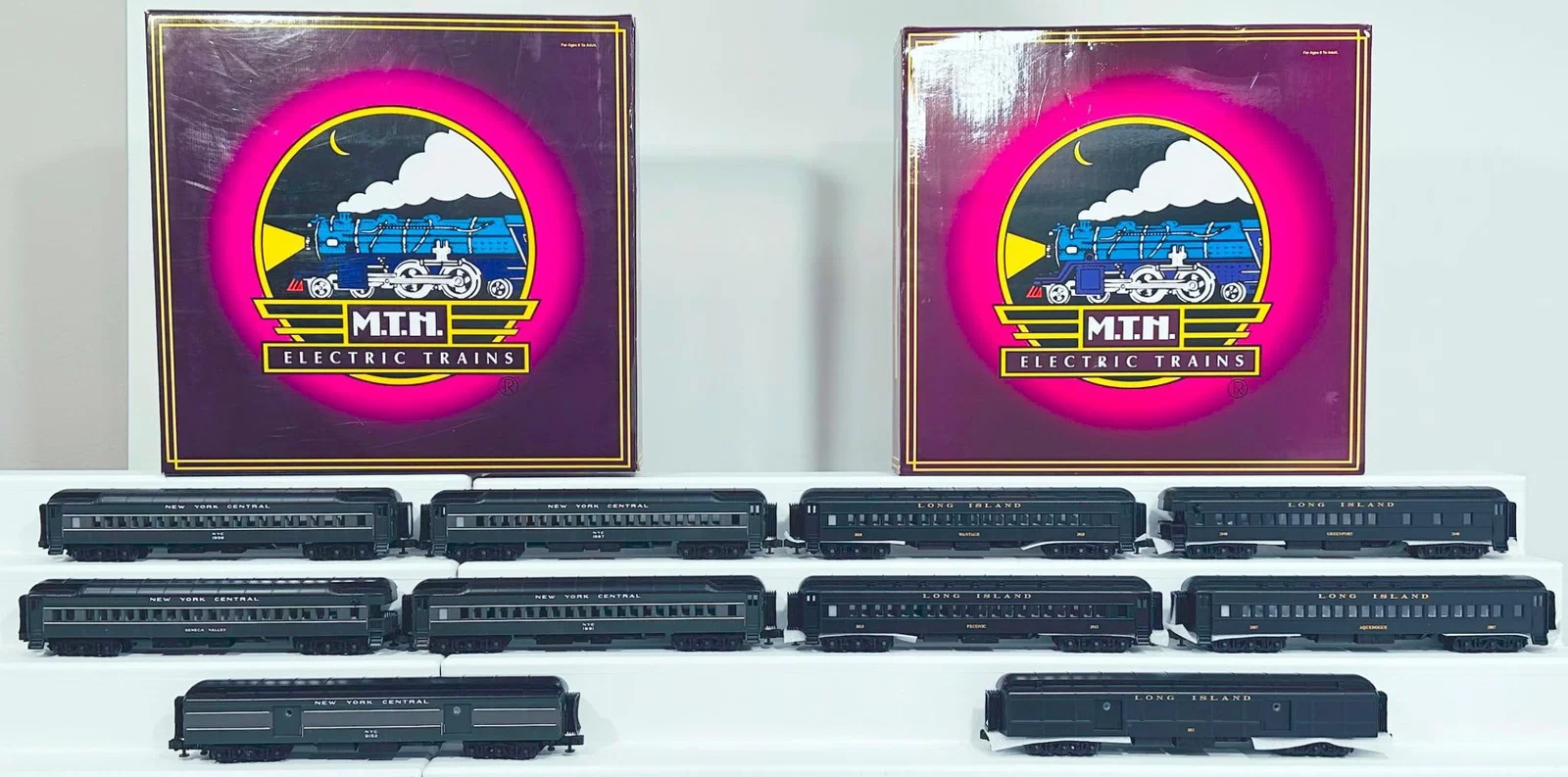 MTH Modern O Gauge New York Central – TT Gray 5 Car 70 foot ABS Passenger Set Boxed