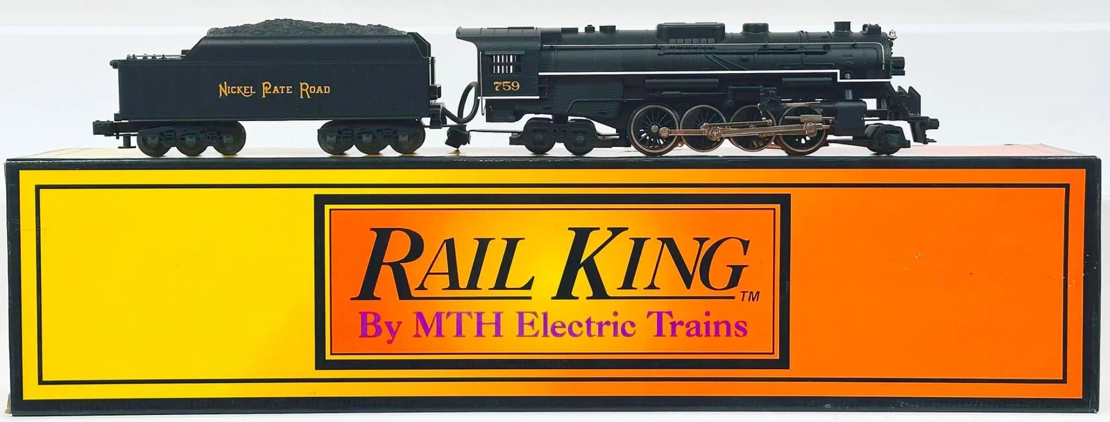 MTH Rail King Modern O Gauge Nickel Plate Road Berkshire 2 – 8 – 4 Locomotive and Tender with PS