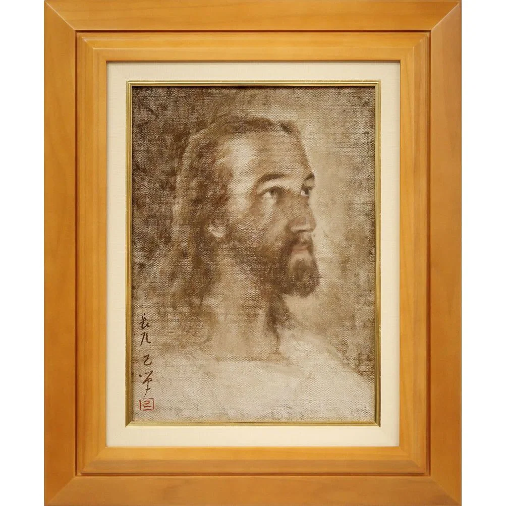 Nagao Tsutomu "Iesu Kirisuto-zO" Oil Painting, F4 Size