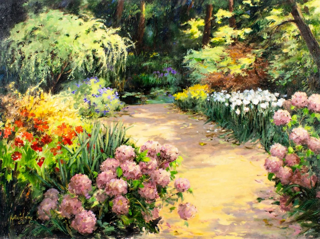 Natalie Levine (NY,FL,20/21C) oil painting