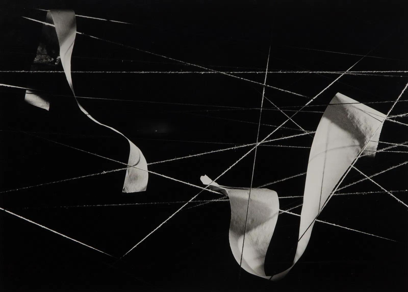 Nathan Lerner (American, 1913-1997) 'Paper on String' Gelatin Silver Print