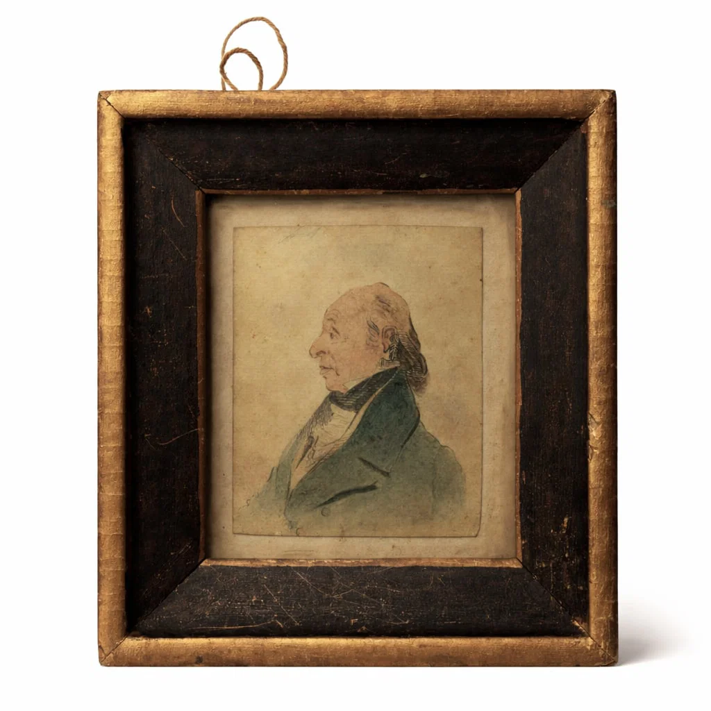 [NATIVE AMERICAN] ca. 1835 Unpublished Portrait of Black Hawk, Sauk Leader