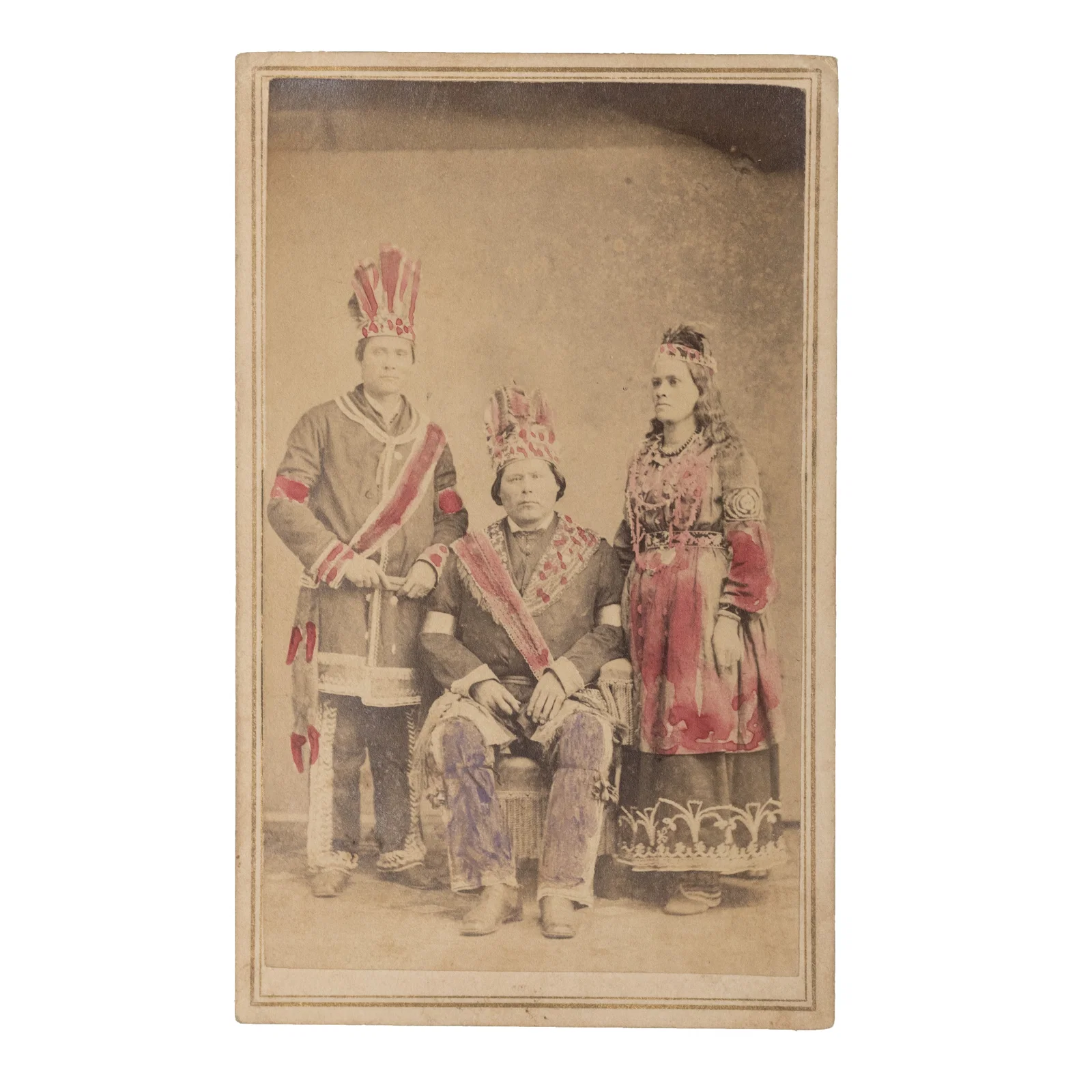 [NATIVE AMERICAN] Iroquois Mohawk Portrait CDV
