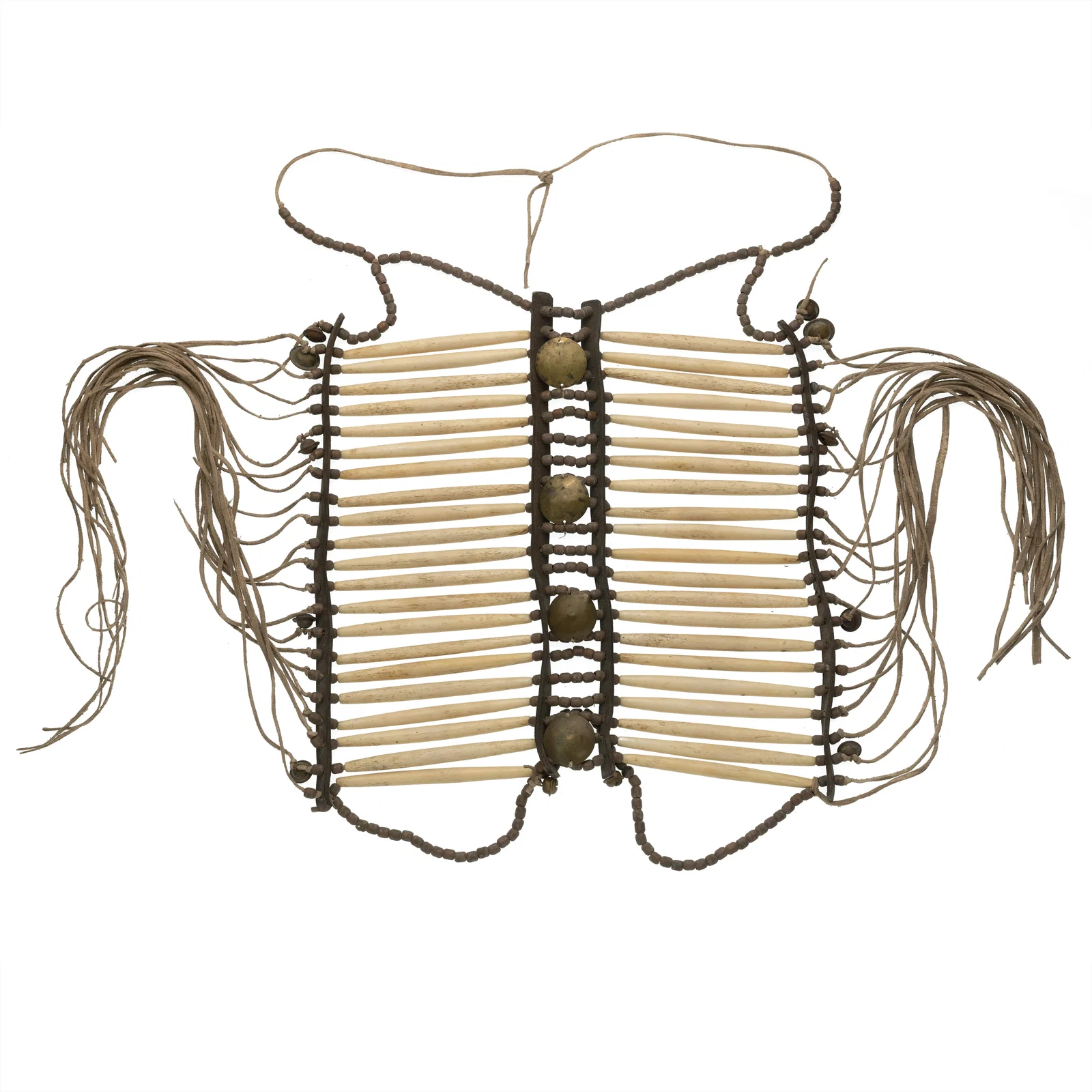 [NATIVE AMERICAN] Sioux Hair Pipe Breast Plate