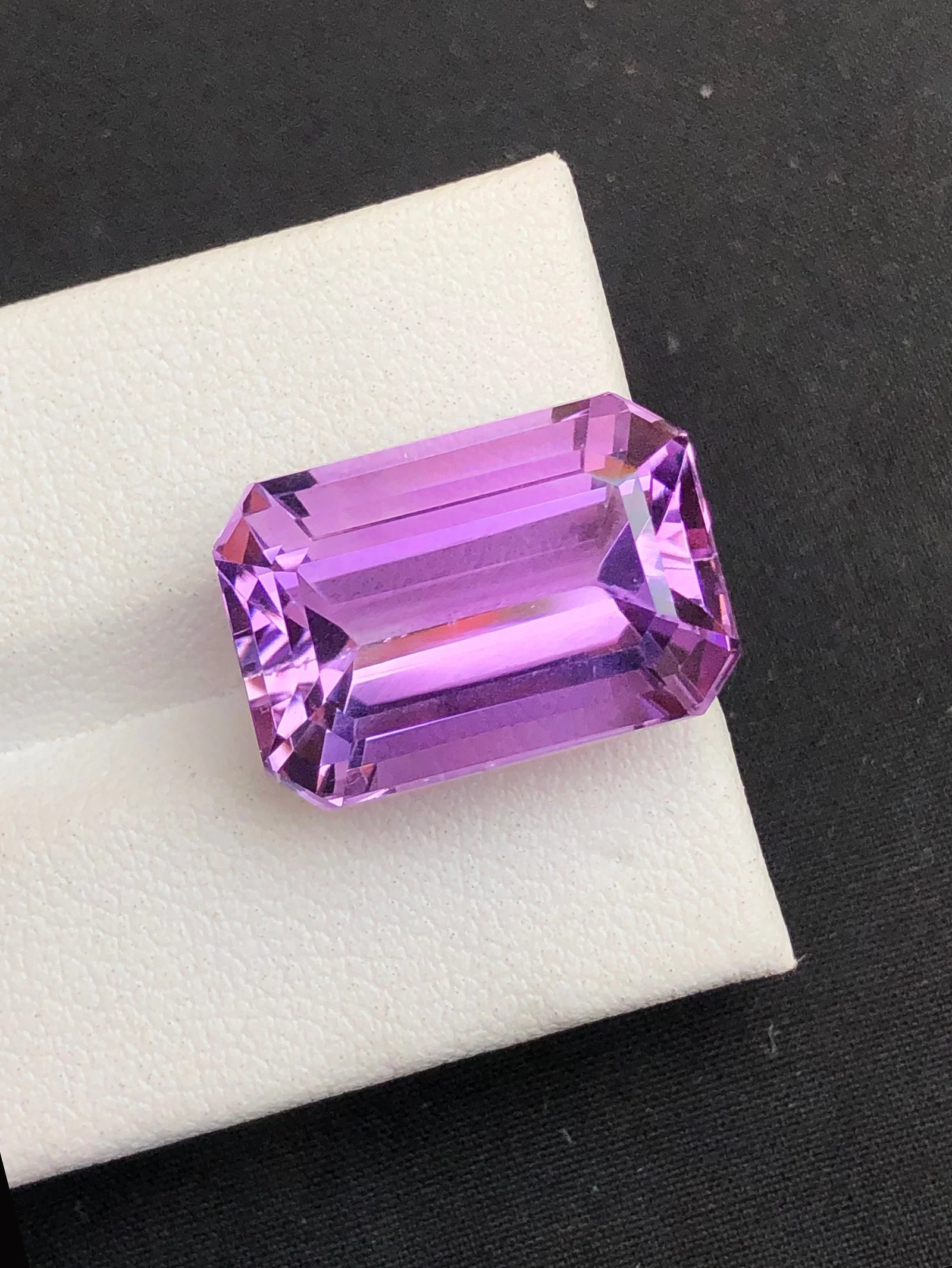 Natural Amethyst Gemstone, Emerald Cut, Ring and Jewelry, Pendant Size, Loose Gemstone, 17.30