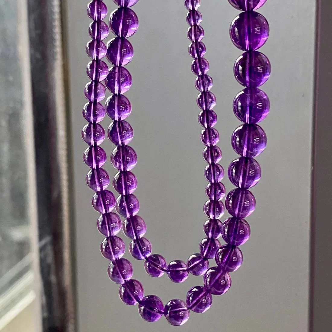 Natural Amethyst Tower Necklace