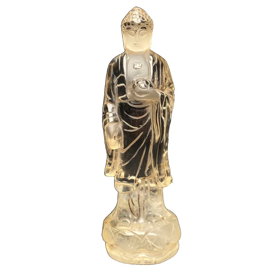 Natural Citrine Shakyamuni Buddha Statue