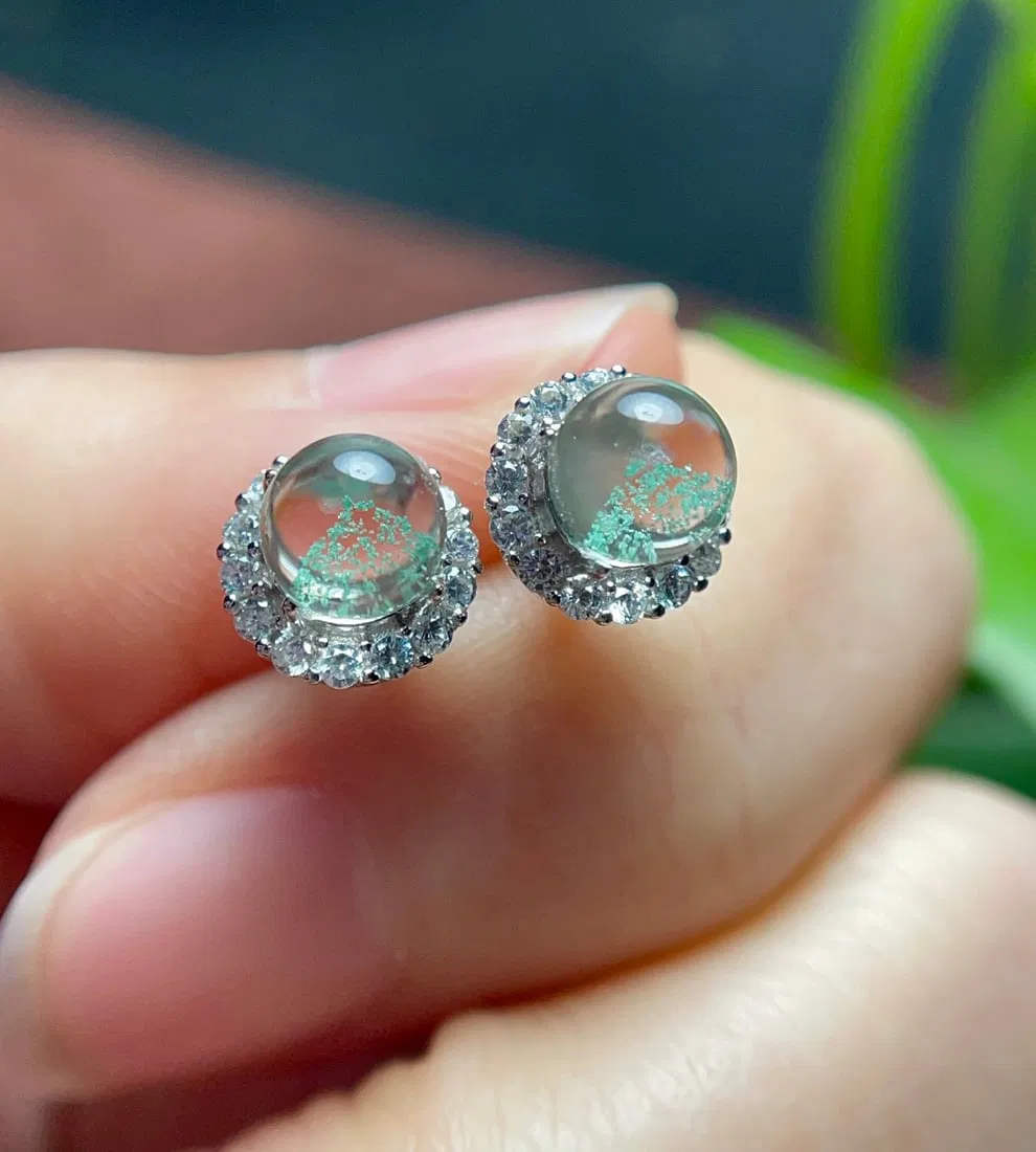 Natural Crystal Earrings