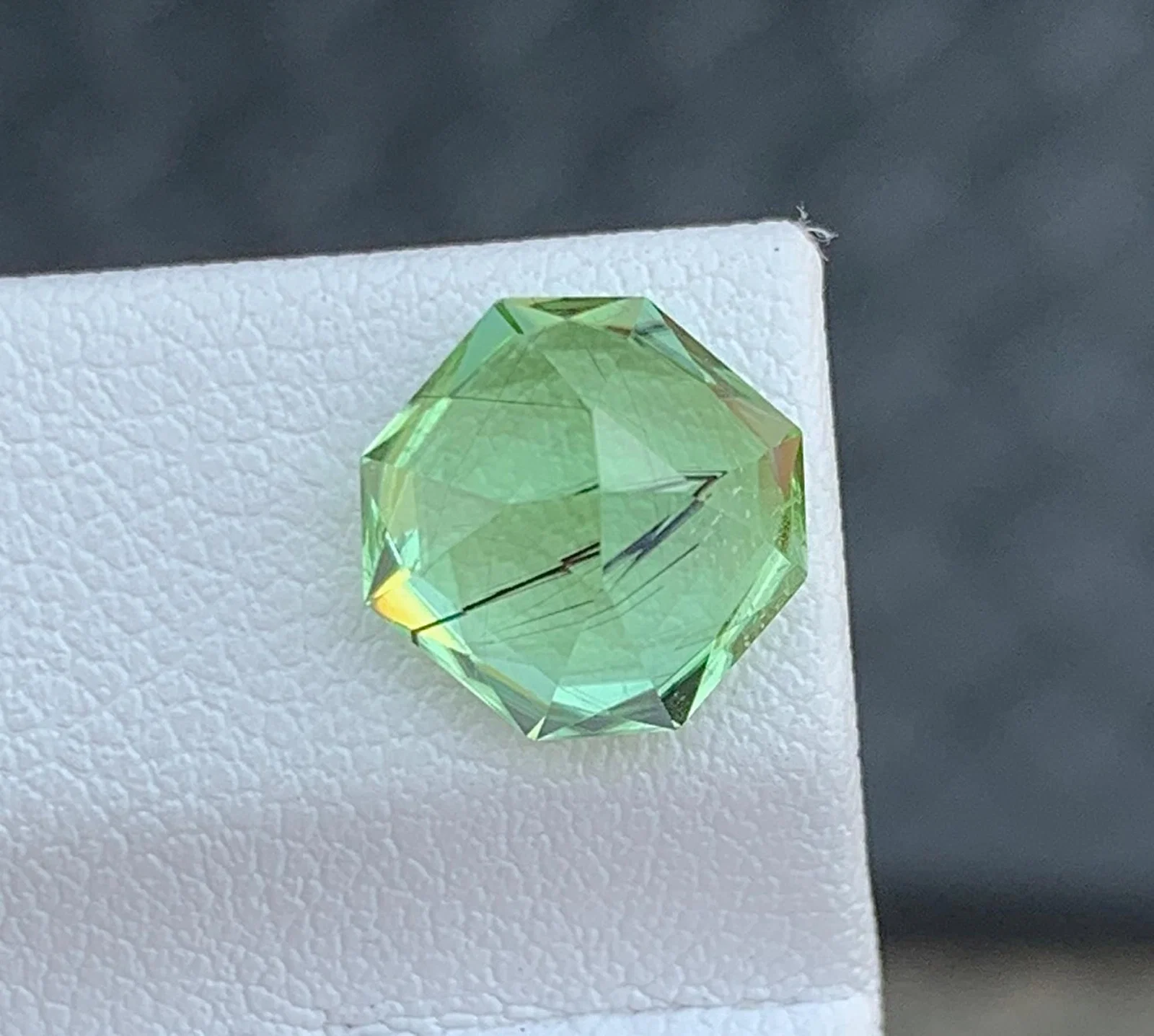 Natural Rutile Peridot Gemstone: 3.55 Carat August Birthstone Pakistan Origin