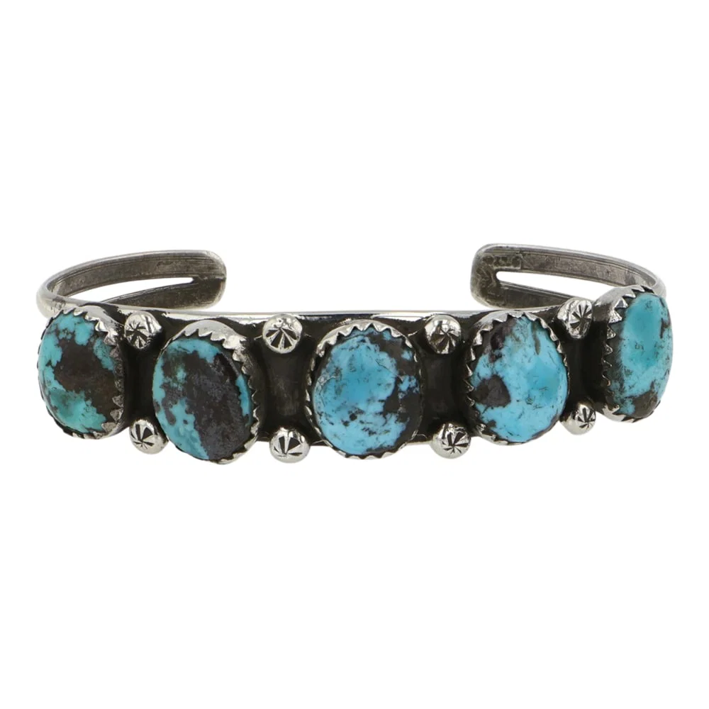 Navajo Compitos Turquoise Cuff Bracelet