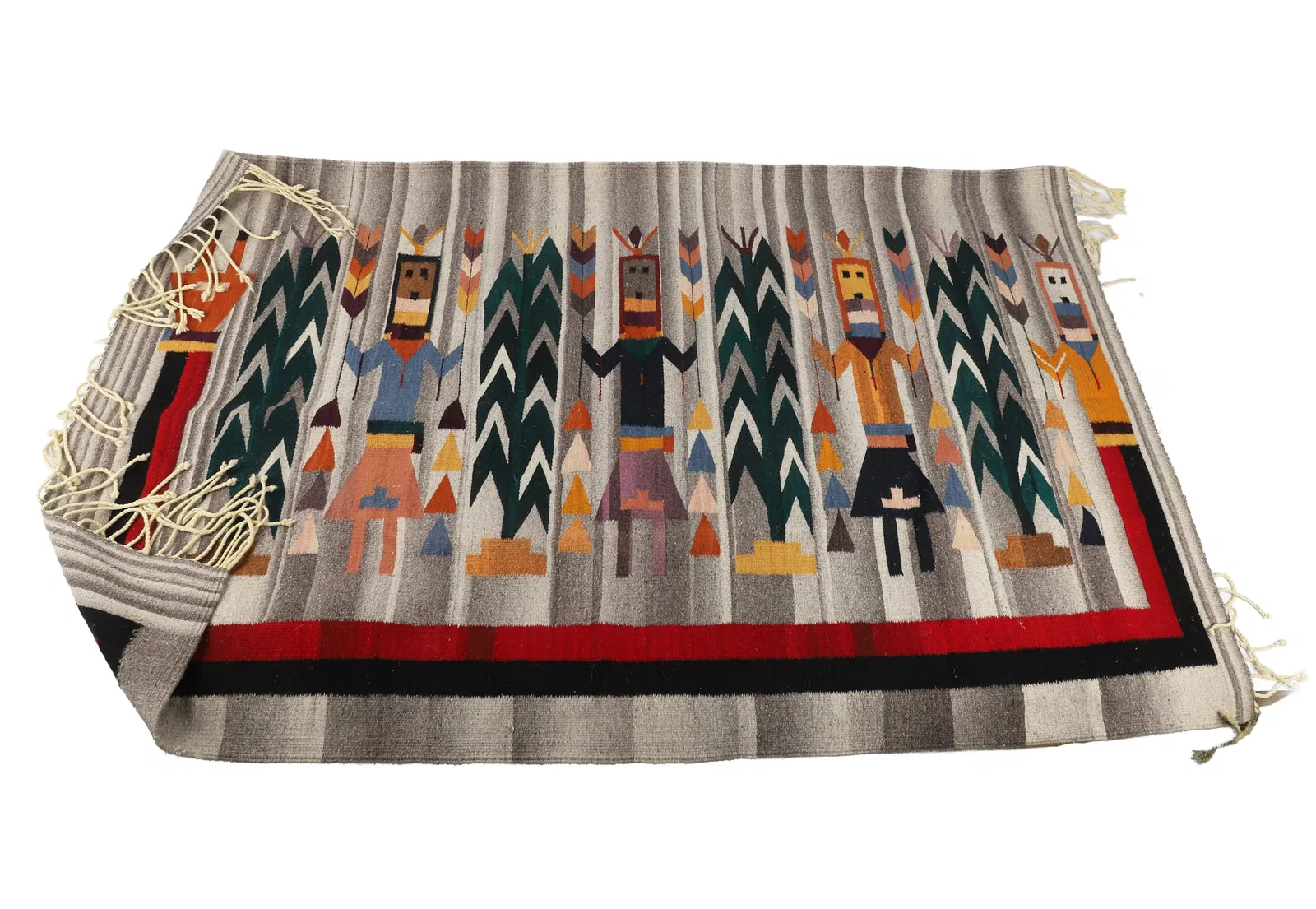 Navajo Pictorial Weaving with Yei and Cornstalks