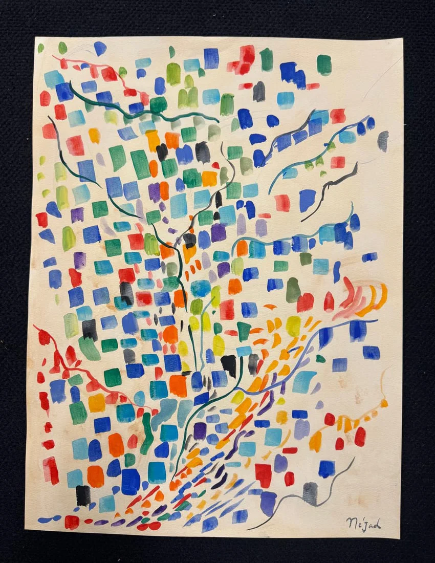 Nejad Melih Devrim, Watercolor on paper.