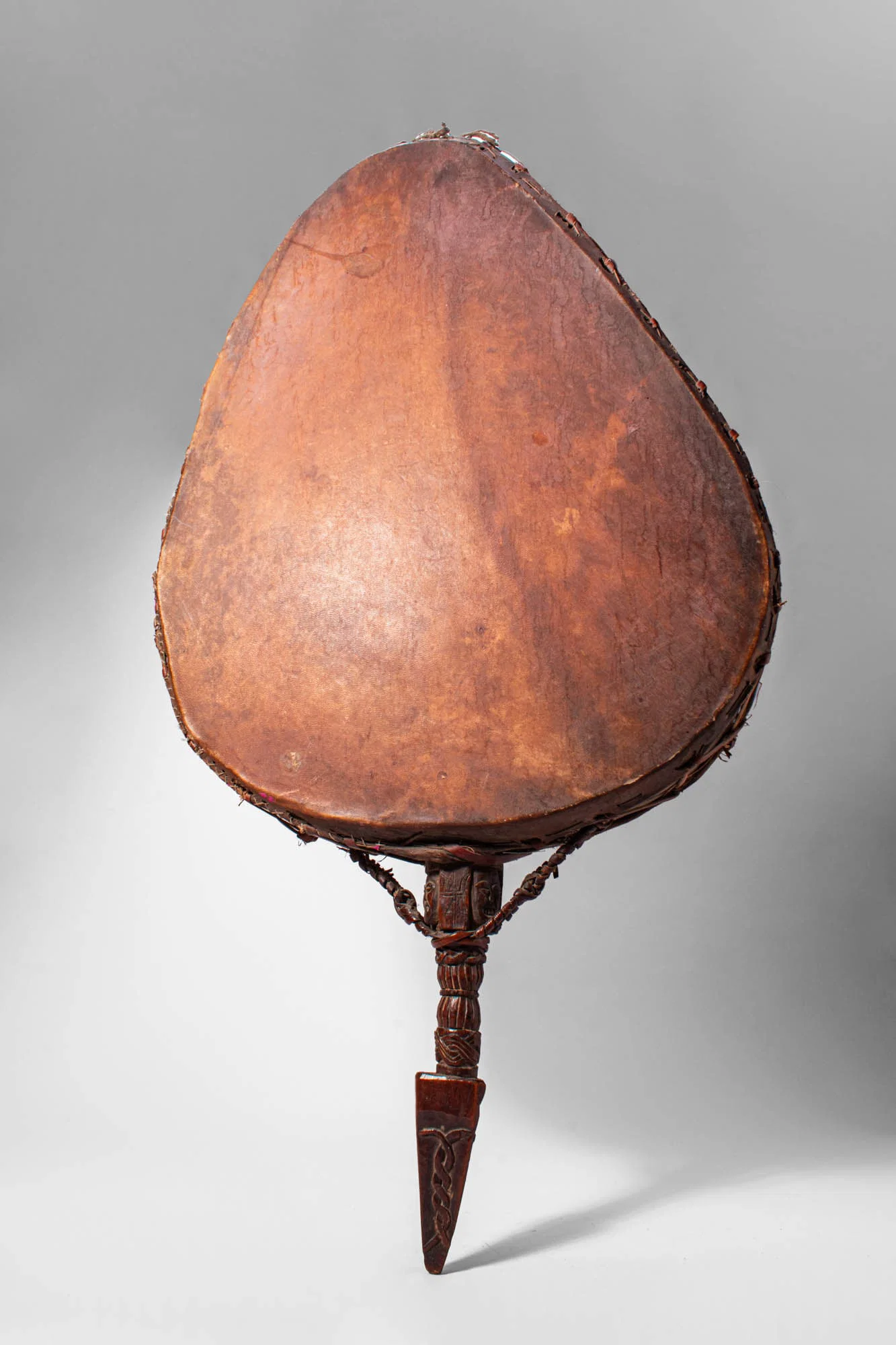 NEPALESE SHAMAN DRUM WITH PHURBA HANDLE