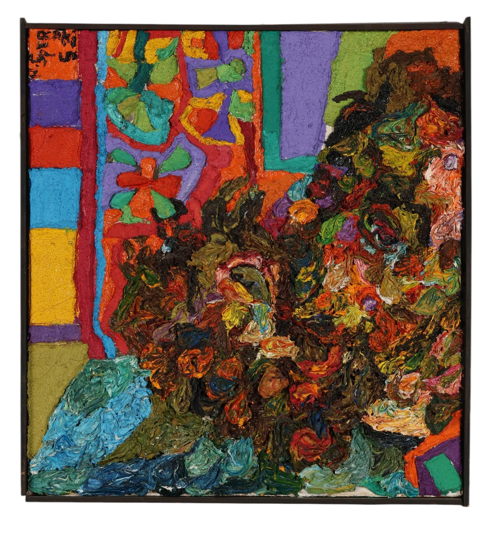 Nicholas Sperakis b.1943 Impasto Floral Painting