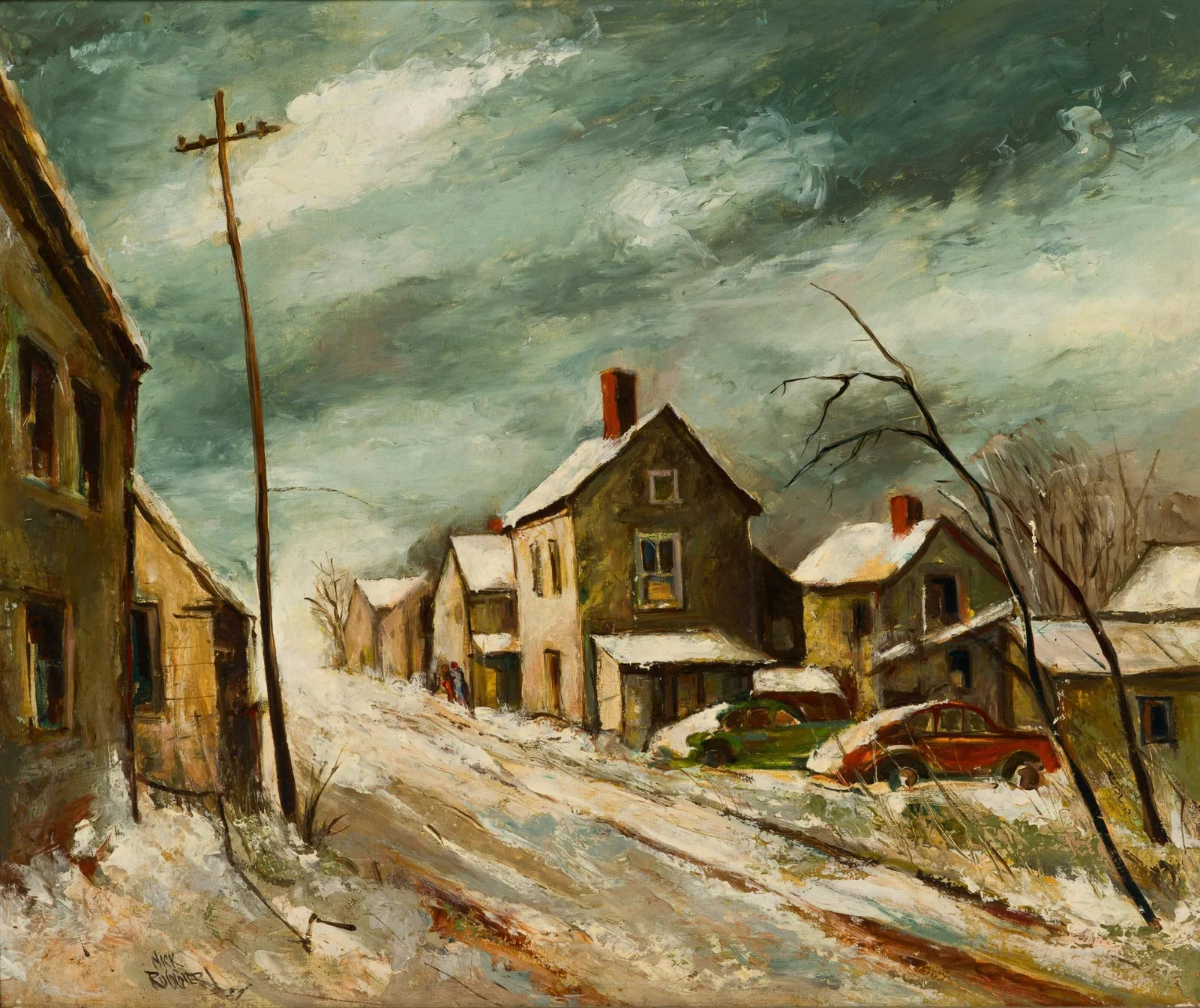 Nick Ruggieri (Pennsylvania, 1908 - 1996) Oil Painting
