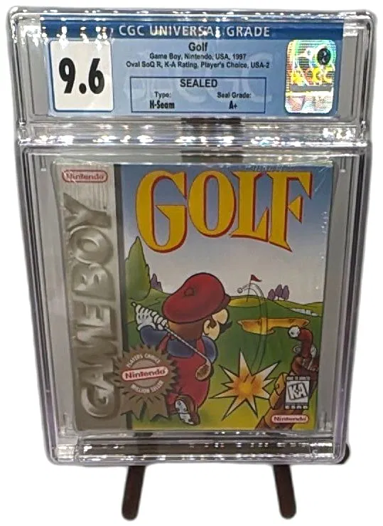 Nintendo Game Boy Golf 1997 Sealed CGC 9.6 A Plus Player’s Choice