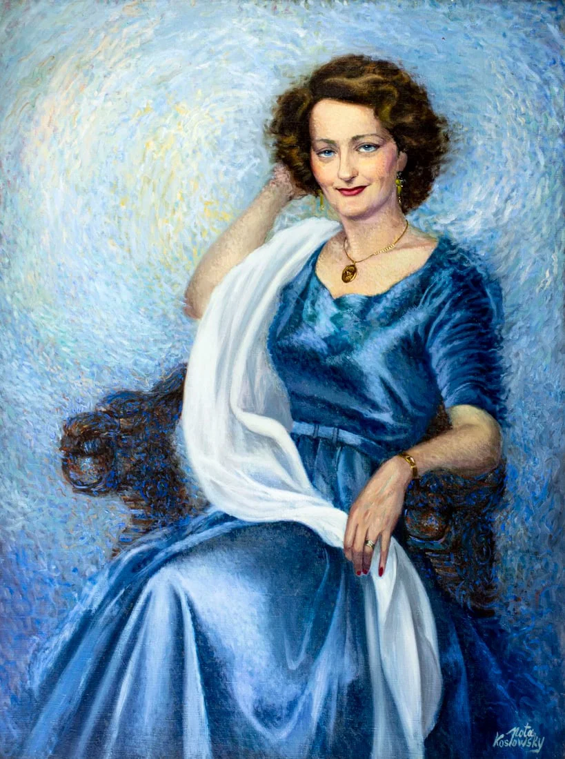 Nota Koslowsky (NY,Poland,1906-1972) oil painting