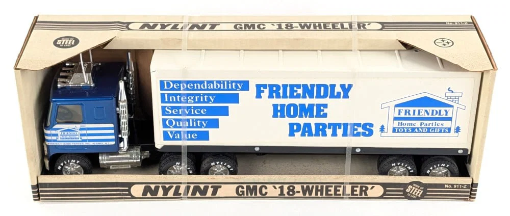 Nylint GMC Cabover 18-Wheeler Friendly Home Parties Semi Truck & Trailer