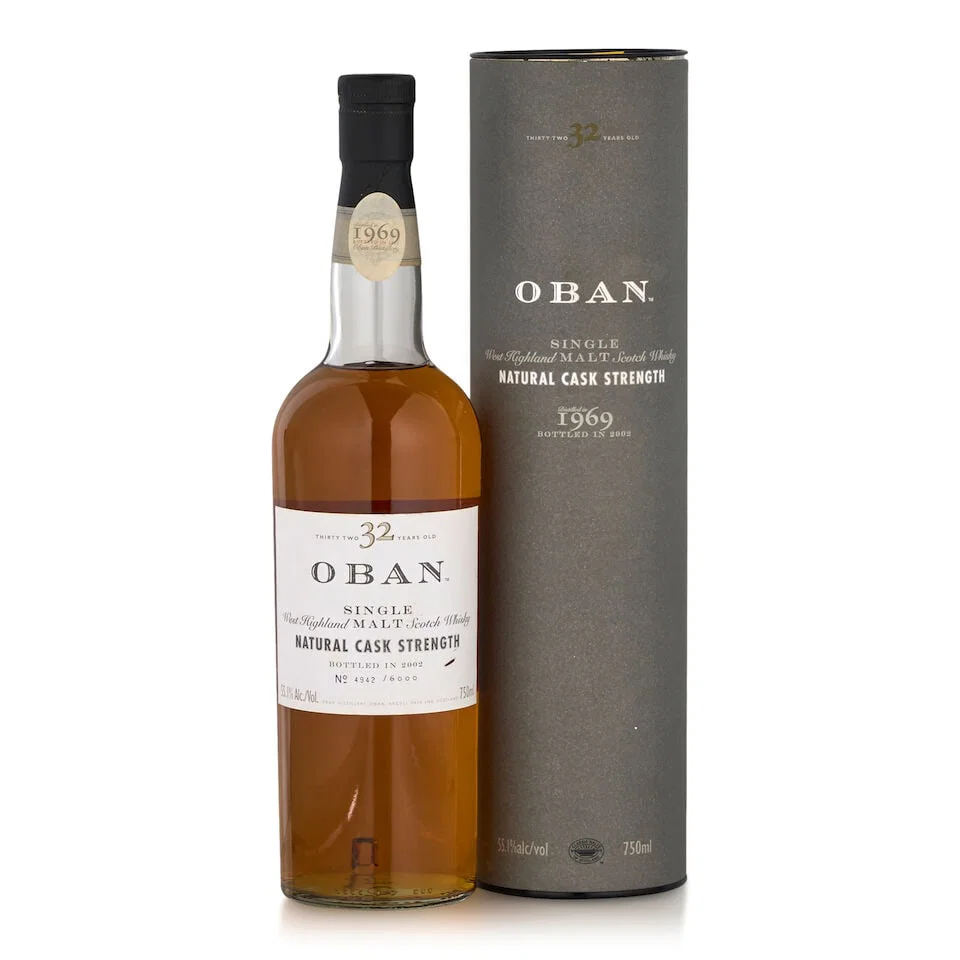 Oban Natural Cask Strength 32 Years Old, 1969 (1 bottle, 750ml)