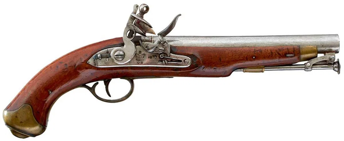 OF PENINSULAR AND WATERLOO INTEREST - A .650 CALIBRE FLINTLOCK NEWLAND PATTERN PISTOL TO THE 11TH