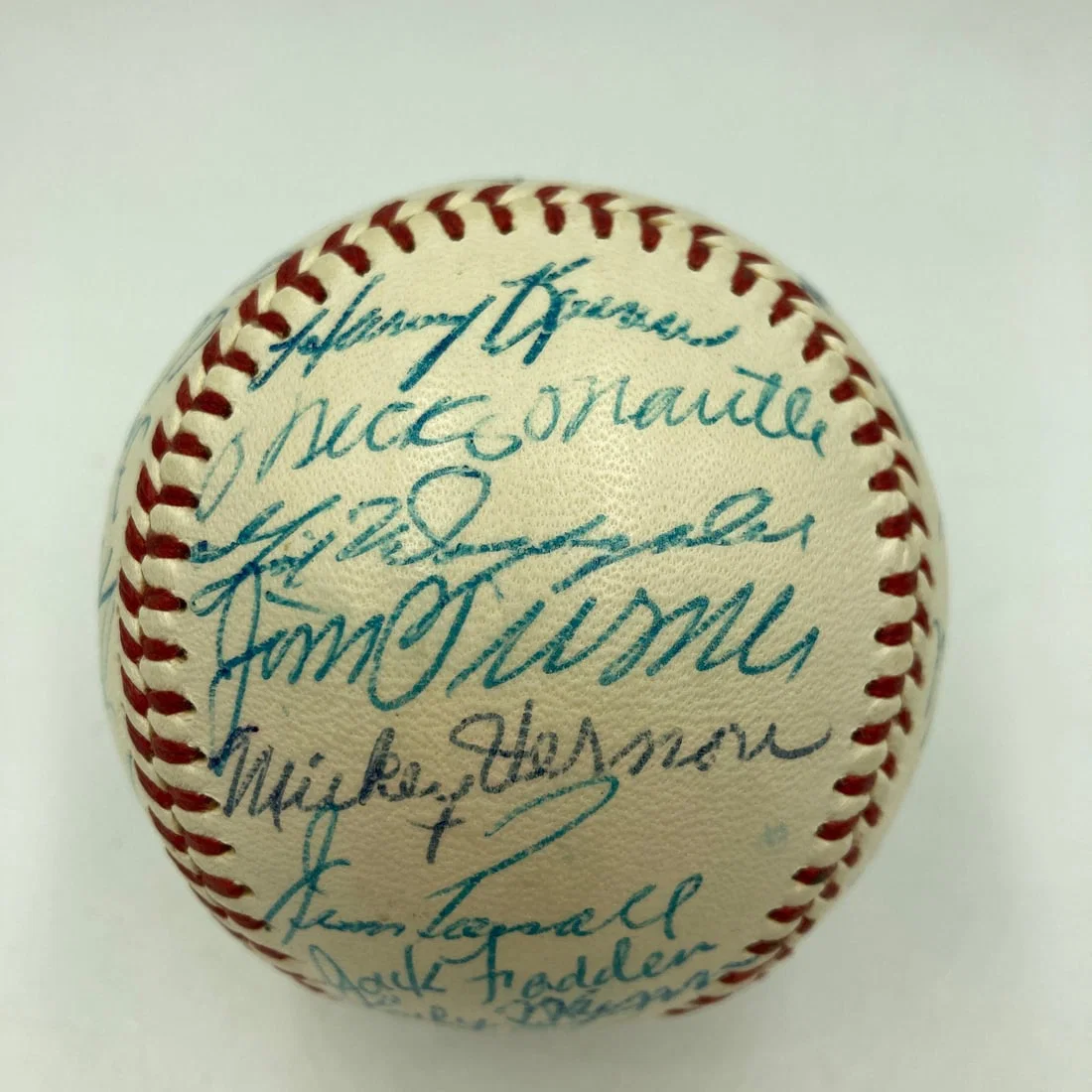 Official 1956 AL All-Star Baseball Signed by 32 With Mantle Williams PSA DNA