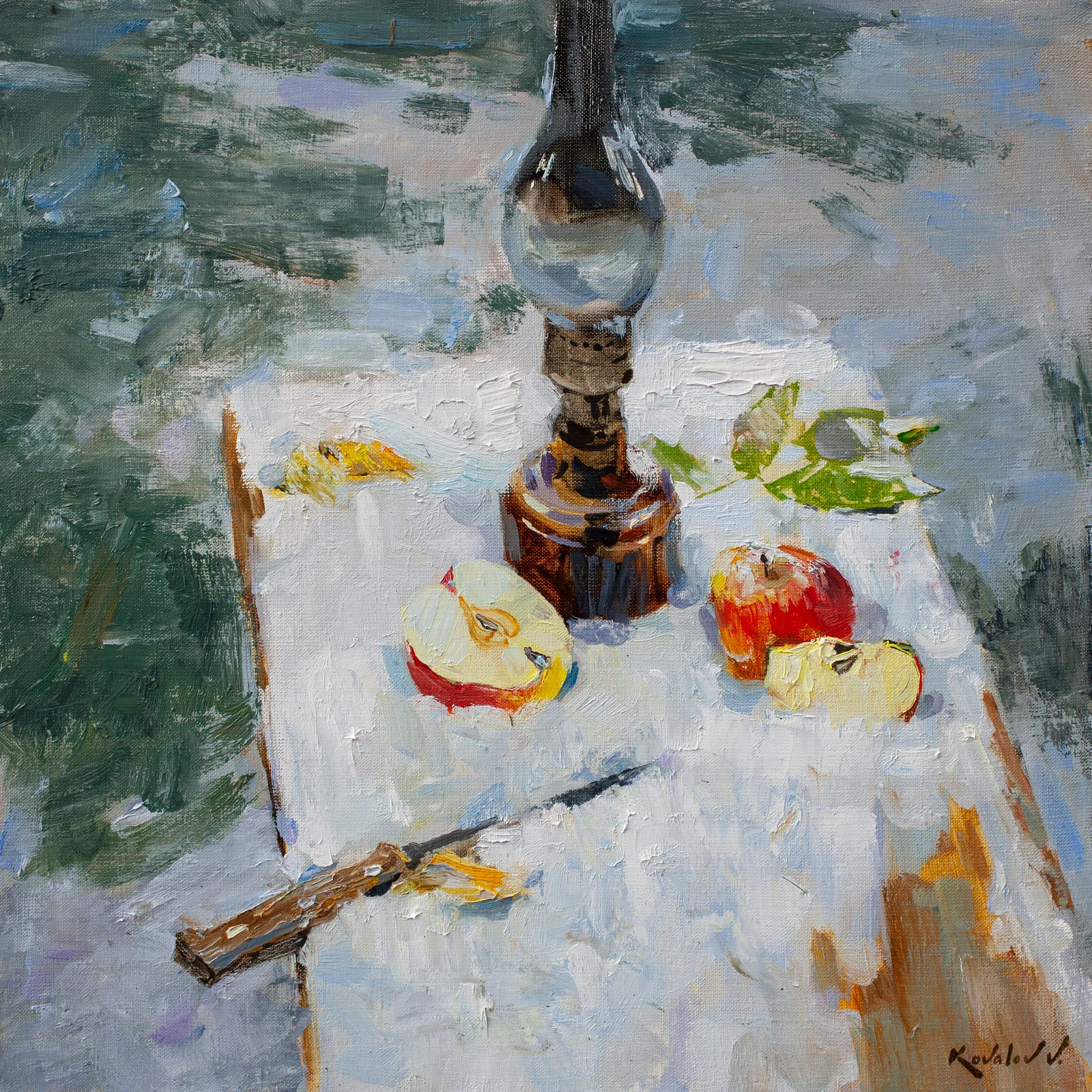 Oil painting Apples Kovaliov V.