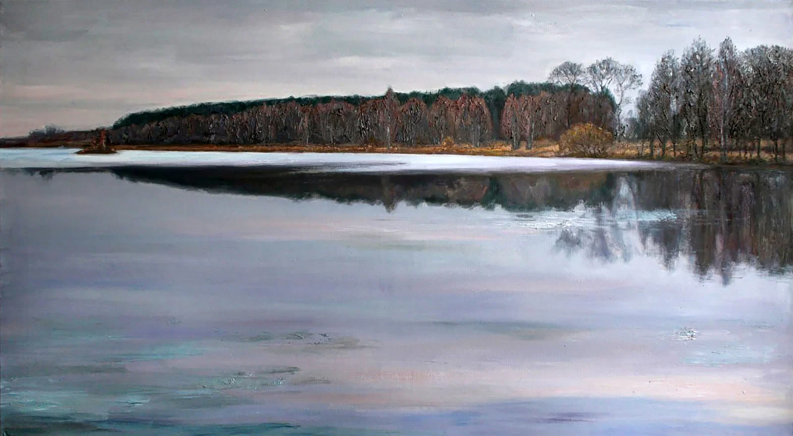 Oil painting Autumn balance Leonid Pavlenko