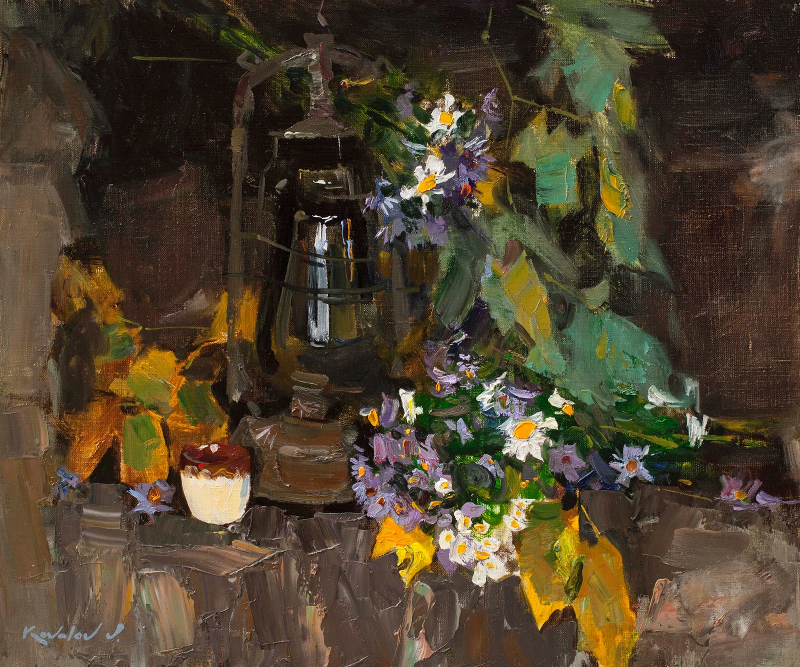Oil painting Autumn bouquet Kovaliov V.