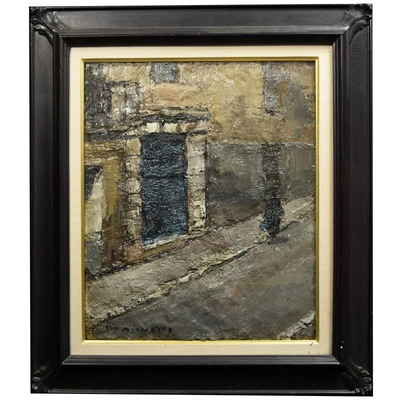 Oil Painting by Junji Itabashi, "Slope," Size 8