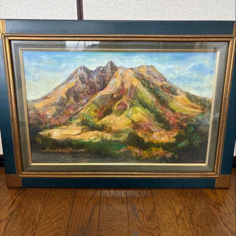 Oil Painting by Takeharu Sakura, Nezoko Hill