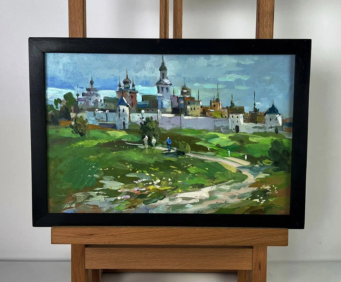 Oil painting City Monastery Yuriy Suprunchuk
