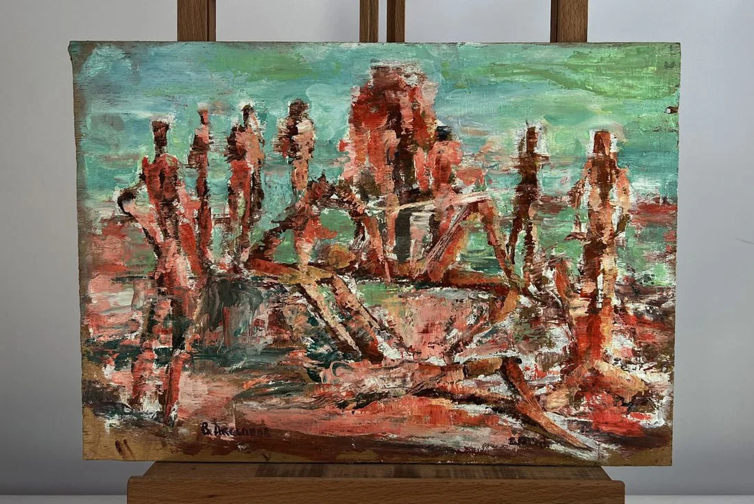 Oil painting Collected thoughts Vadim Aksenov