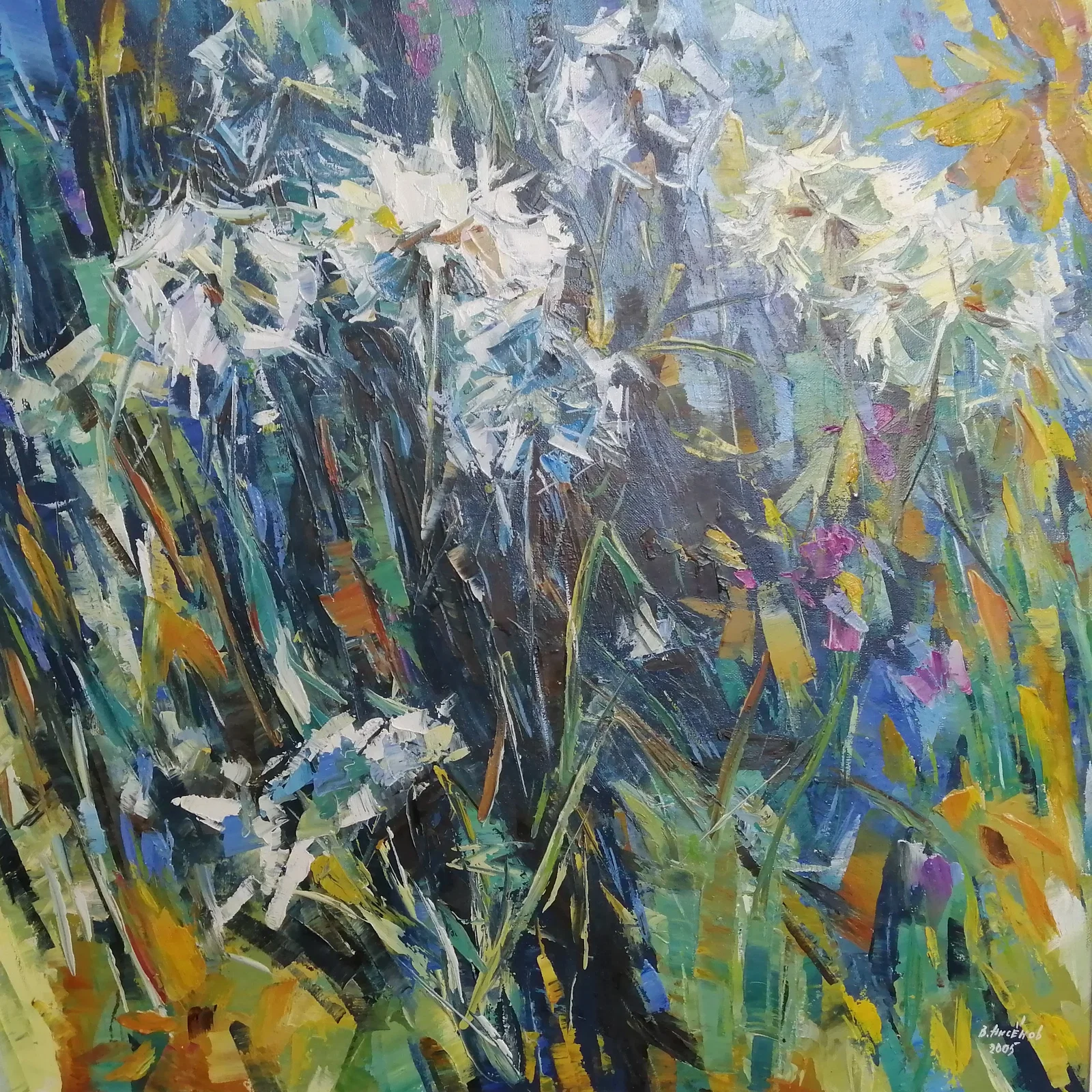 Oil painting Dandelions Vadim Os'onov