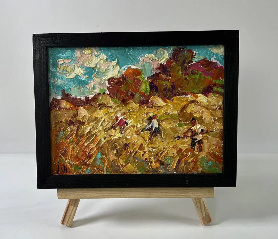 Oil painting Daytime haymaking Oleksiy Ivanyuk