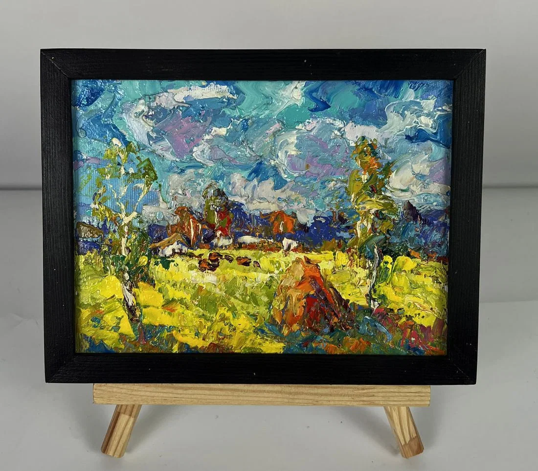 Oil painting Early autumn has arrived Oksana Ivanyuk