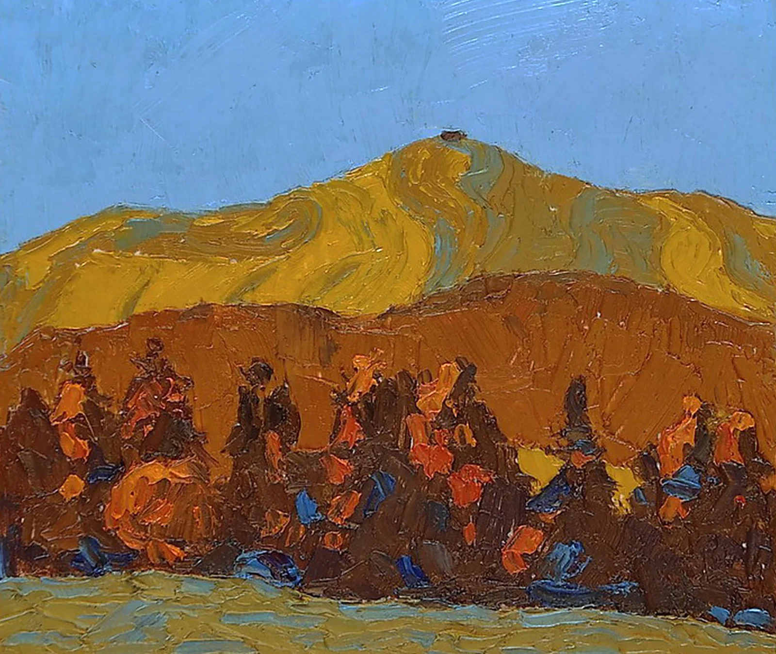 Oil painting Evening sun Yaroslav Savchyn